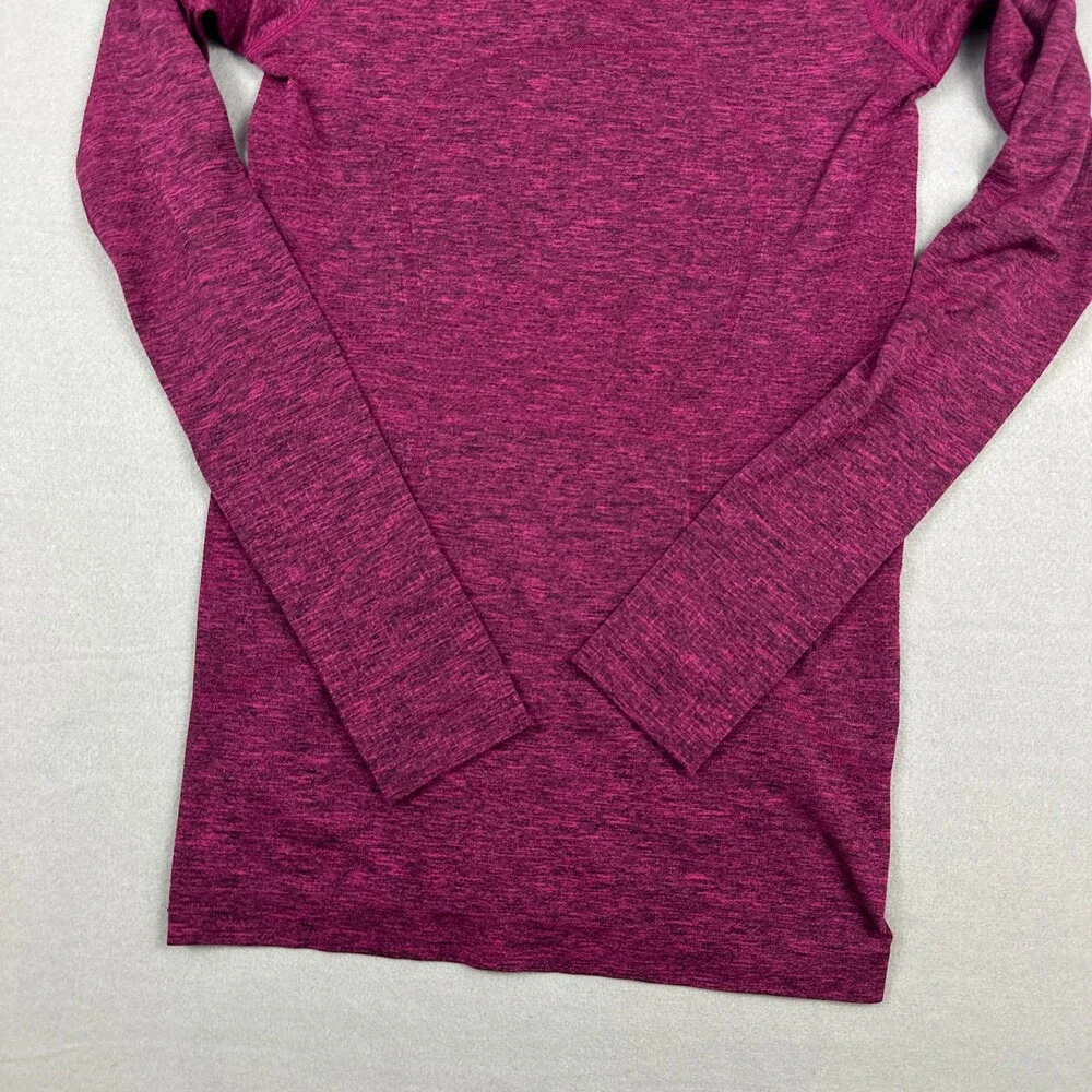 Lululemon Shirt Women 6 Purple Solid Swiftly Tech Long Sleeve Crew Seamless Run